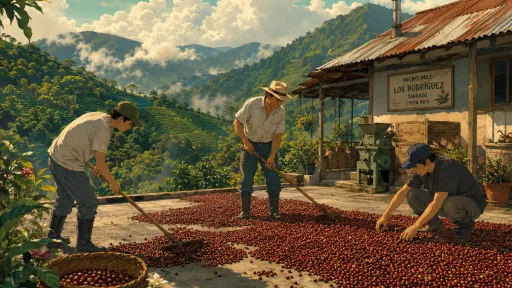 coffee farm illustration